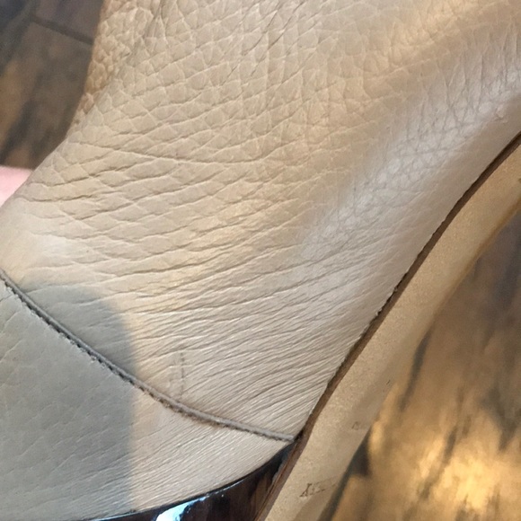 Burberry Leather Taupe Ankle Boots - Picture 7 of 8